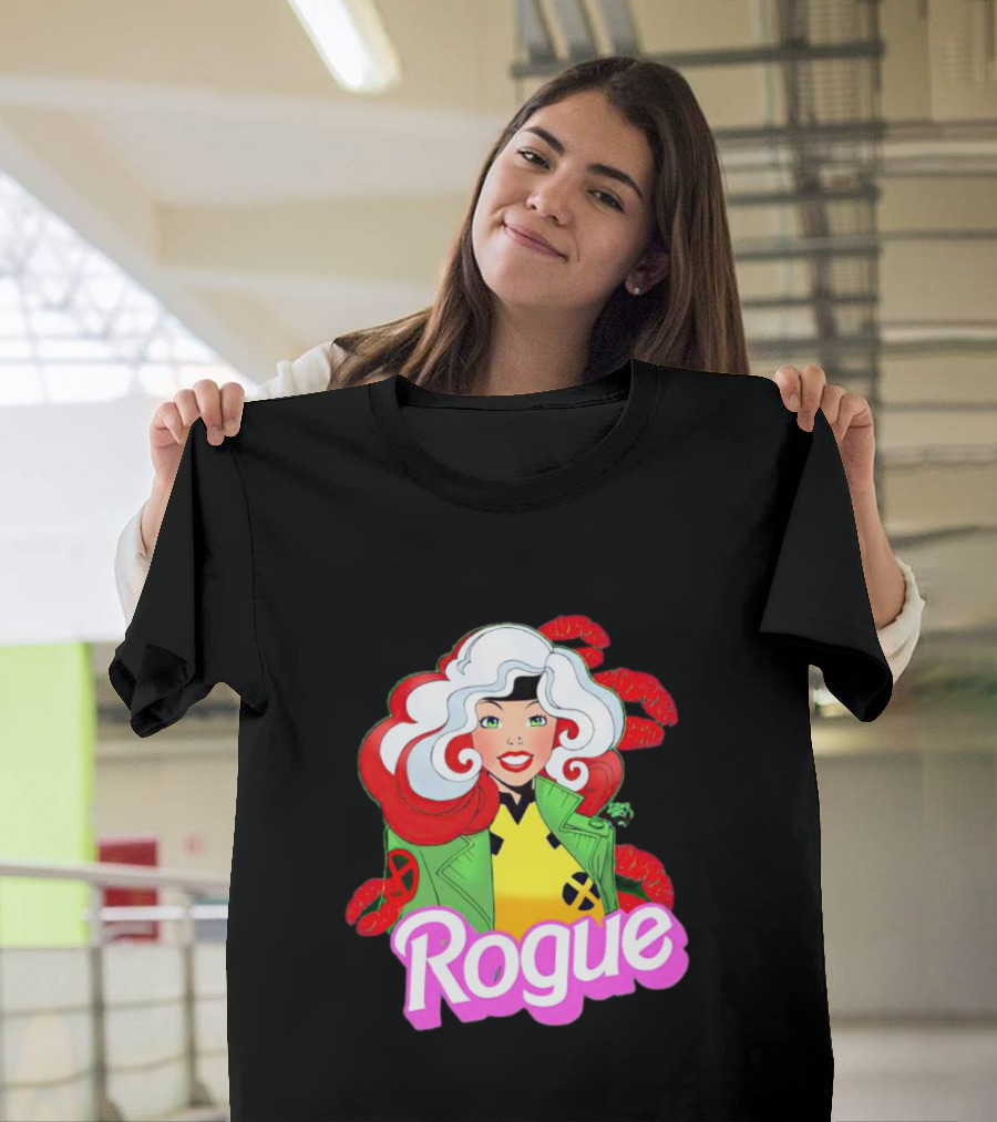 Rogue Barbie Doll X-Men Lips T-Shirt