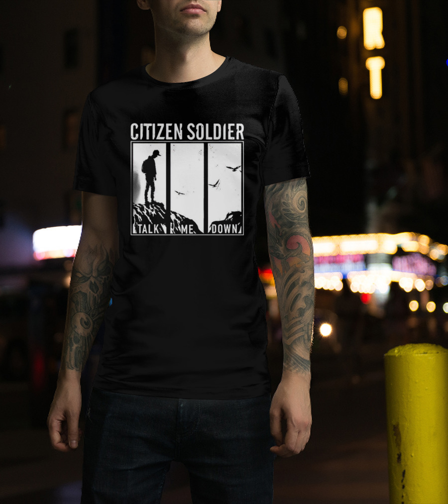 Citizen Soldier Talk Me Down Silhouette With Birds T-Shirt