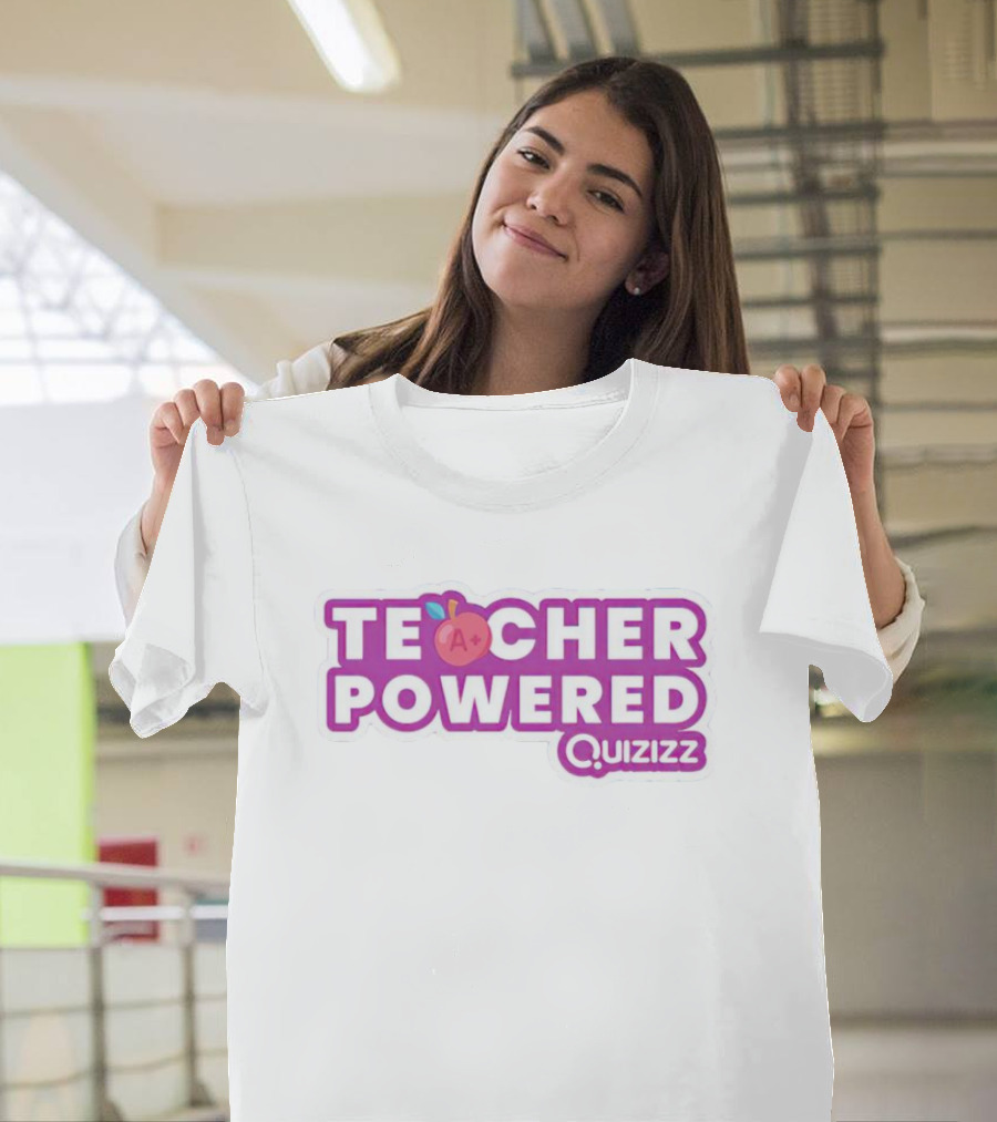 Teacher Powered Quizizz A+ Apple T-Shirt