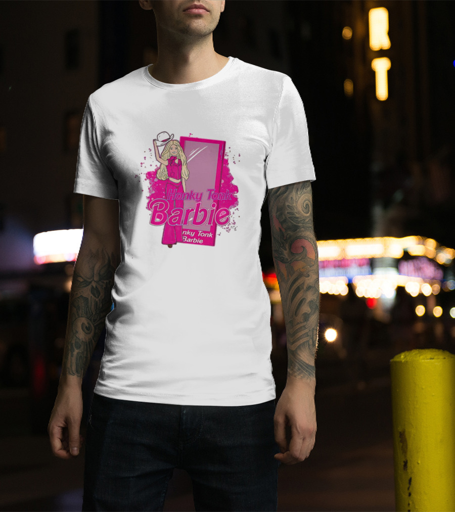 Honky Tonk Barbie Iconic Pink Cowgirl T-Shirt