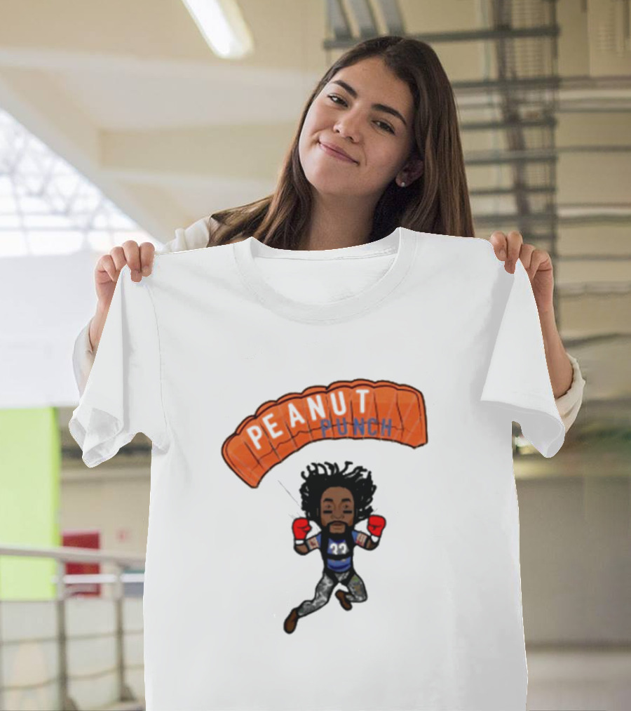 Charles Tillman Peanut Punch Parachute Skydiving Adventure T-Shirt