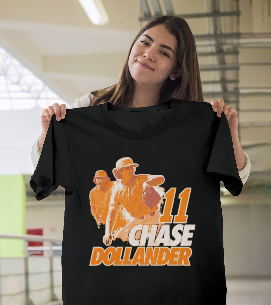 Chase Dollander 11 Baseball Action Player T-Shirt