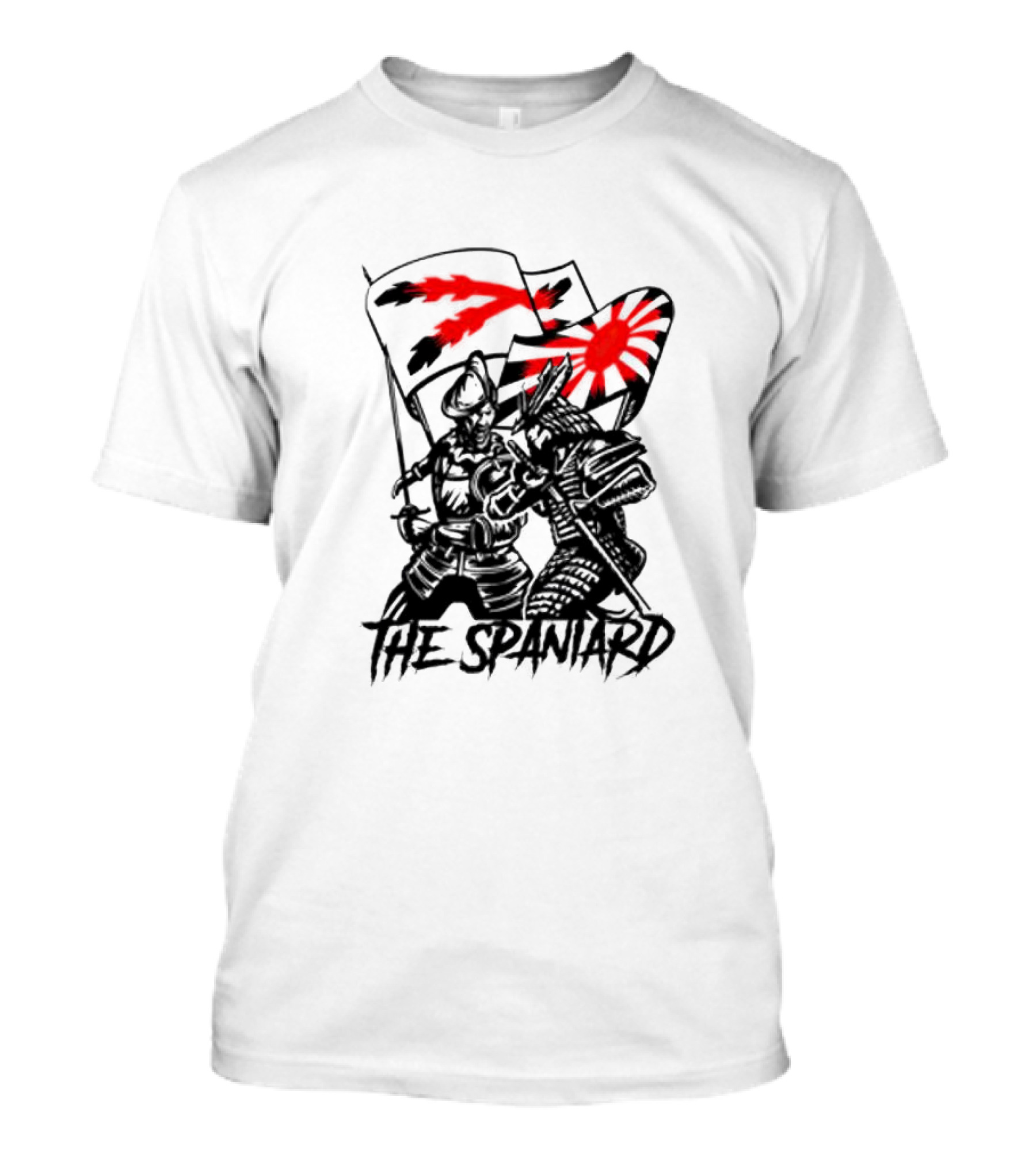 The Spaniard Knight With Dual Red Flags T-Shirt