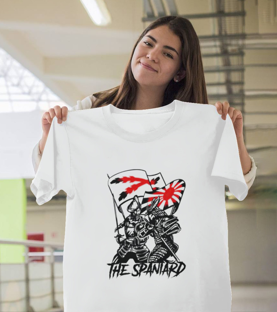 The Spaniard Knight With Dual Red Flags T-Shirt