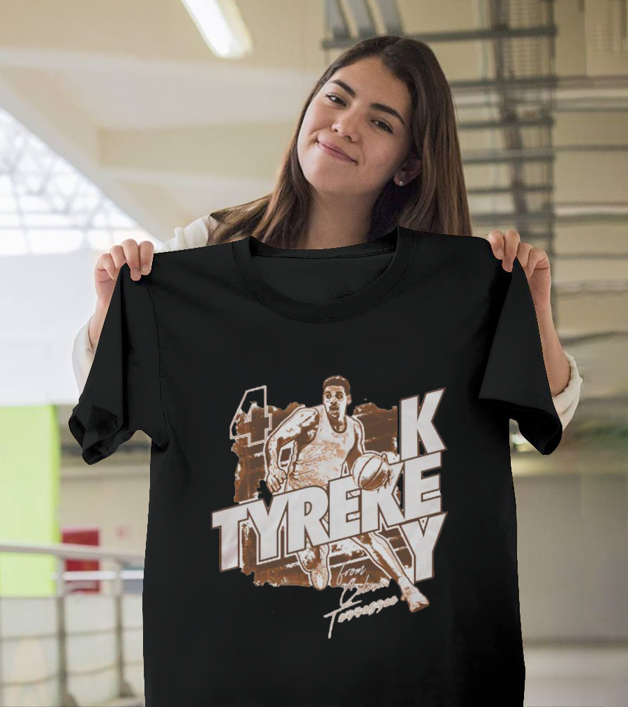 Tyreke Key Number 4 Basketball Player from Celina Tennessee T-Shirt
