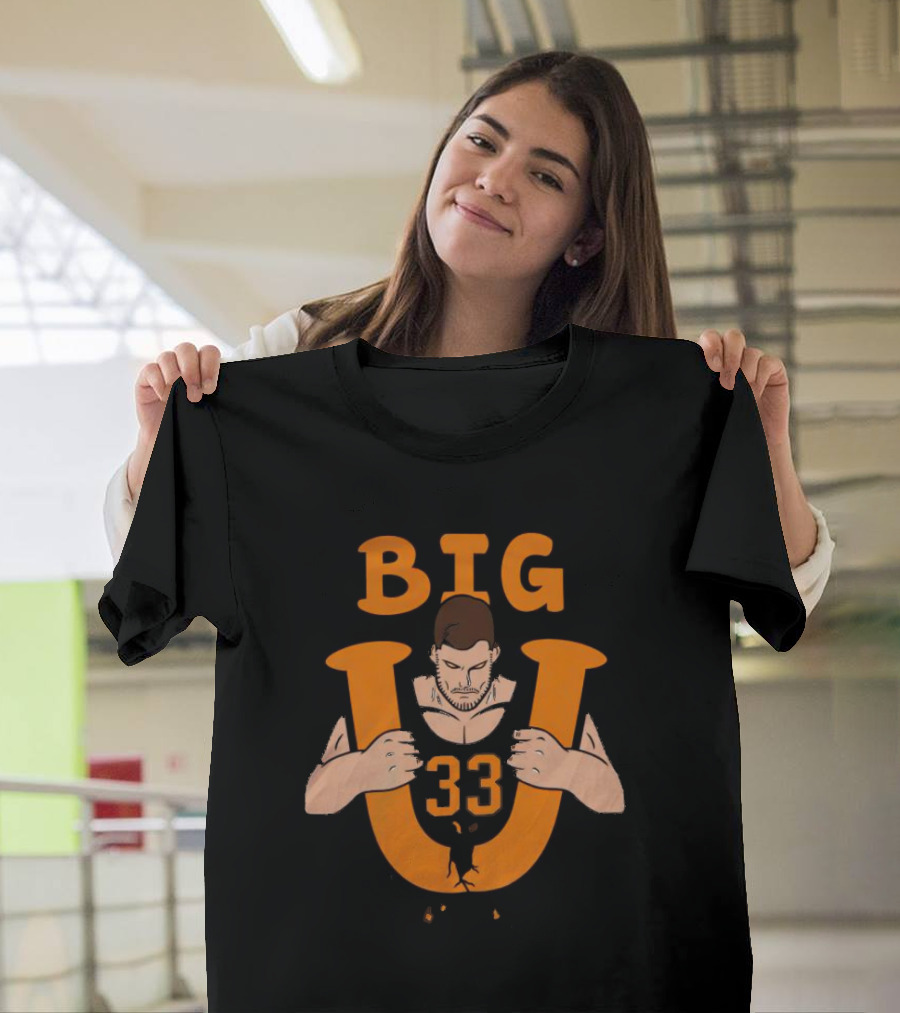 Big U 33 Uros Plavsic Basketball Player Strength T-Shirt