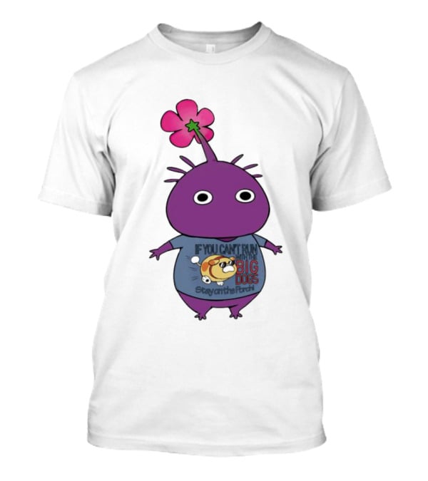 Purple Pikmin Stay On The Porch Big Dogs Shirt Flower Top T-Shirt