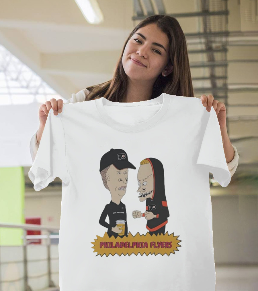 Beavis And Butt-Head Philadelphia Flyers Characters T-Shirt