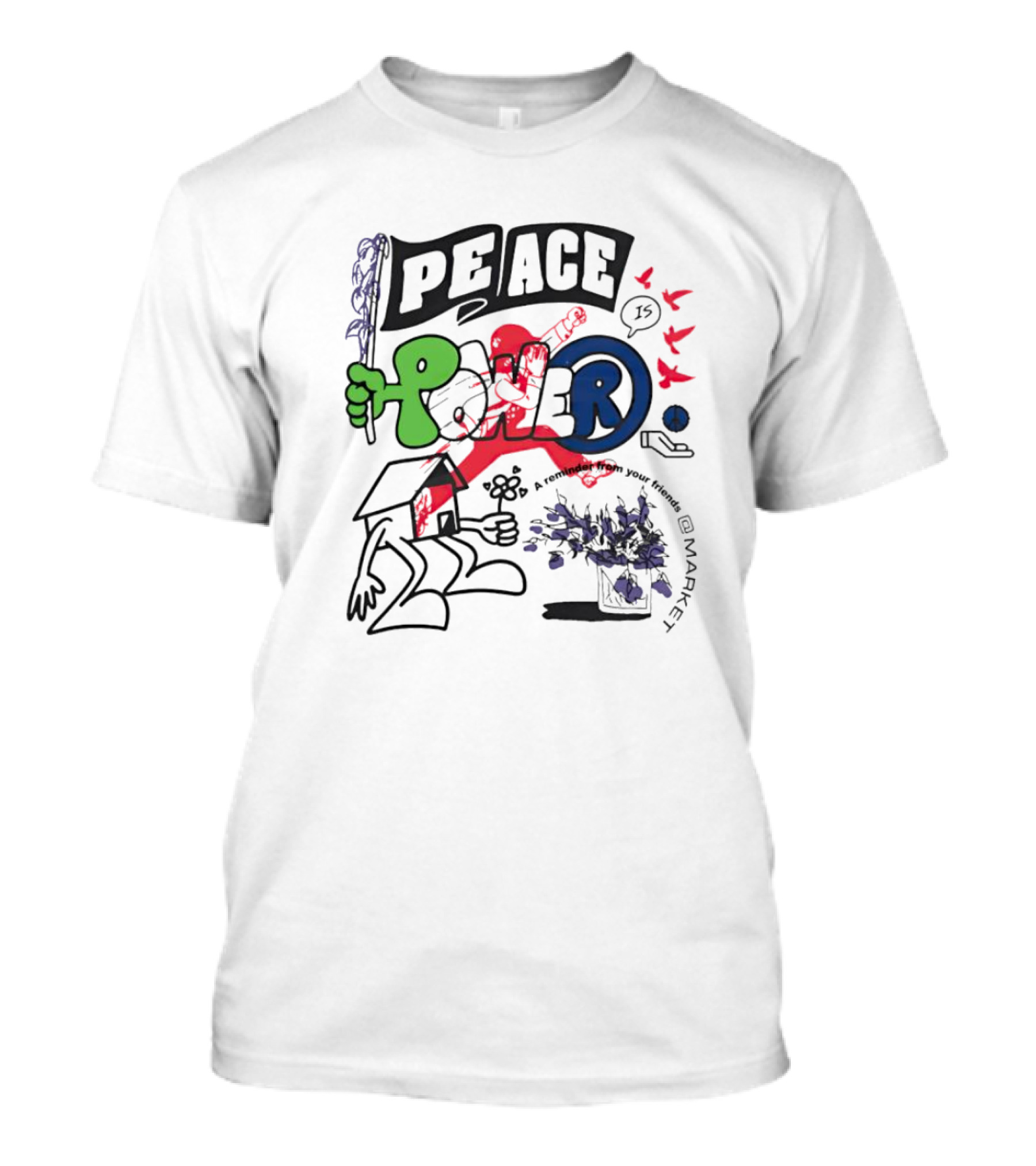 PEACE POWER Walker Kessler Reminder To Your Friends T-Shirt