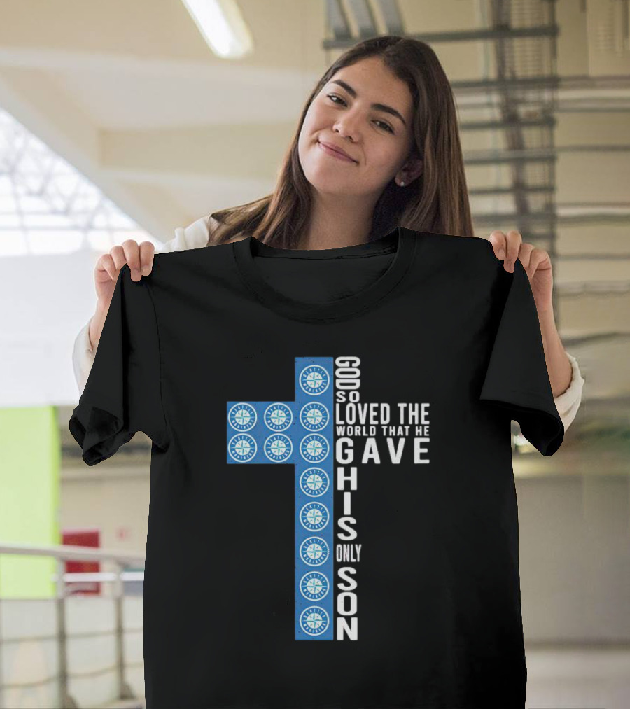 Mariners Cross God So Loved the World That He Gave His Only Son T-Shirt
