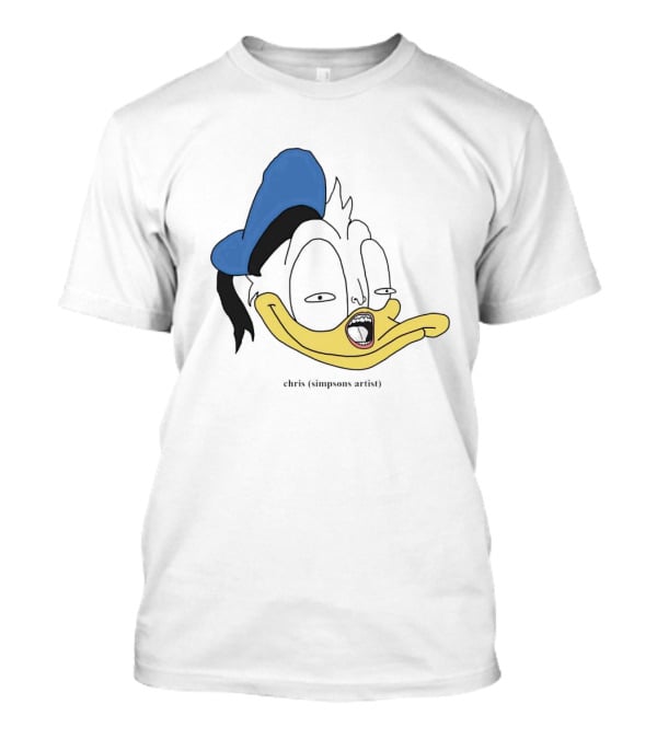 Donna Duck Chris Simpsons Artist Character Blue Hat T-Shirt