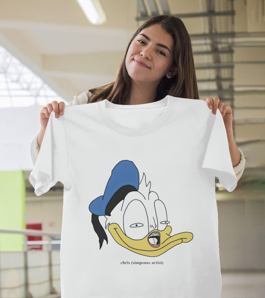 Donna Duck Chris Simpsons Artist Character Blue Hat T-Shirt