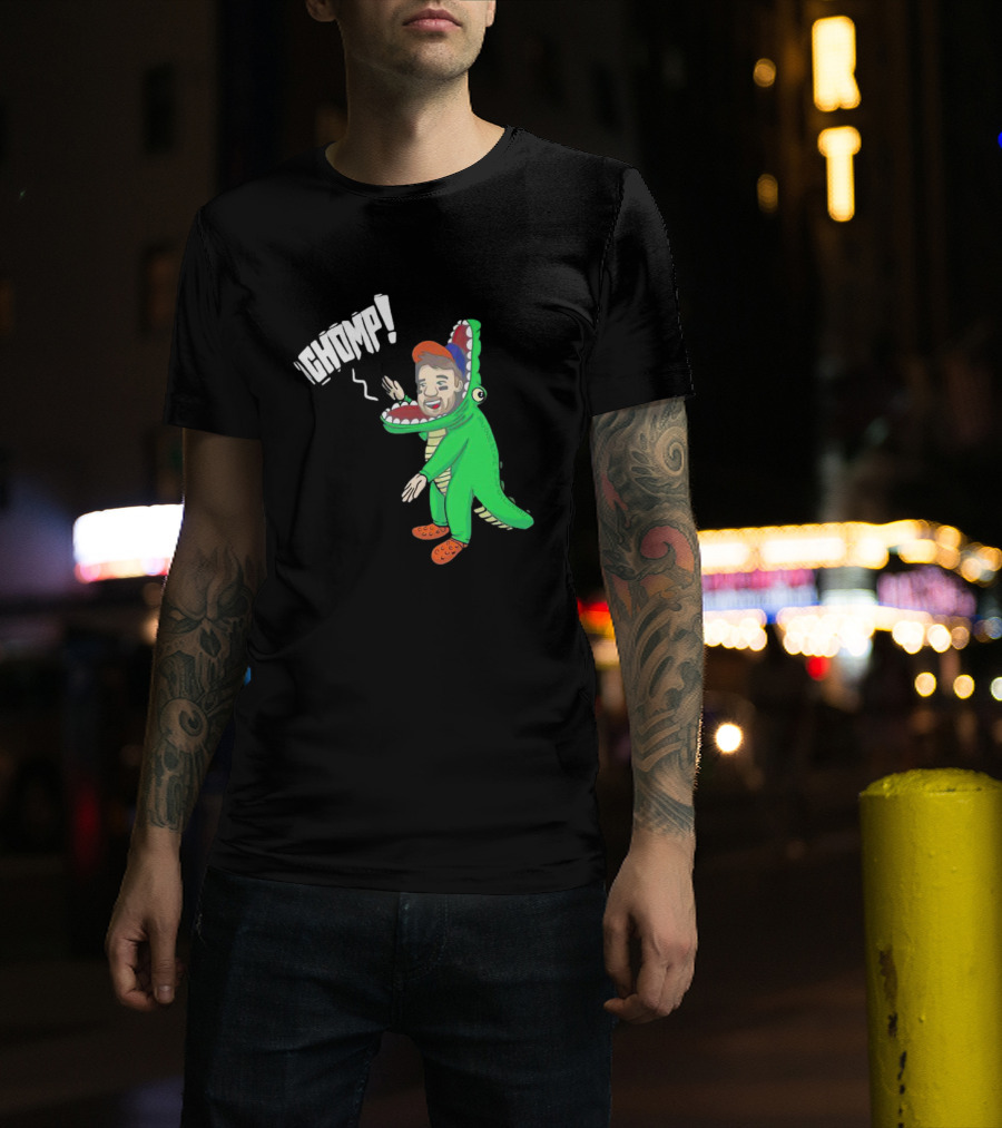 Chomp Chas McCormick Crocodile Costume Character T-Shirt
