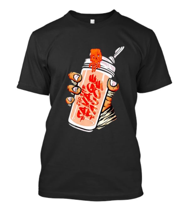 Iron Savages Consume Fiery Savage Sauce Bottle T-Shirt