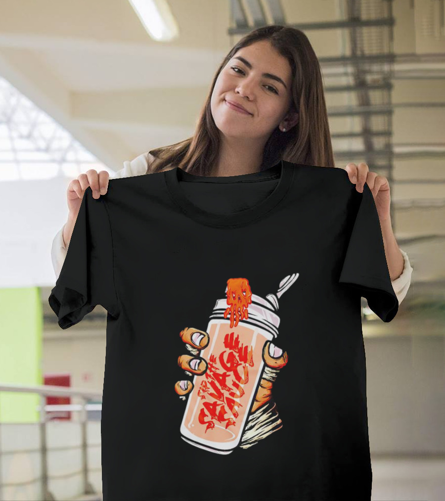 Iron Savages Consume Fiery Savage Sauce Bottle T-Shirt