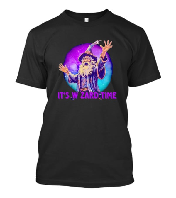 It's Wizard Time Magical Purple Space Wizard T-Shirt