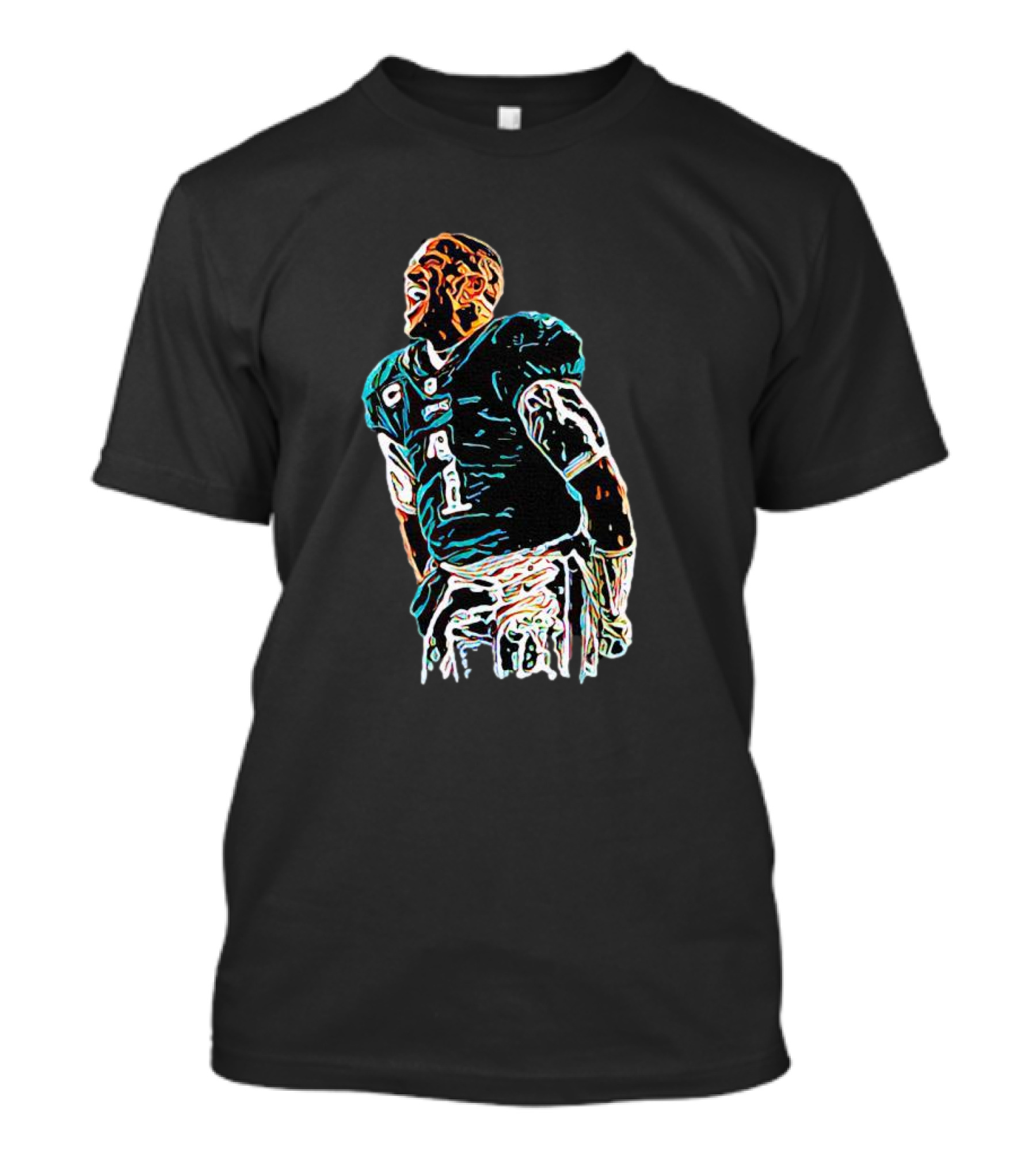 Jalen Hurts Philadelphia Football Star Dynamic Pose T-Shirt