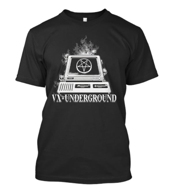 VX-Underground Retro Computer With Pentagram T-Shirt