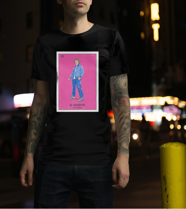 El Valiente Jaime Reyes Pink Lotería Card Style Number 10 T-Shirt