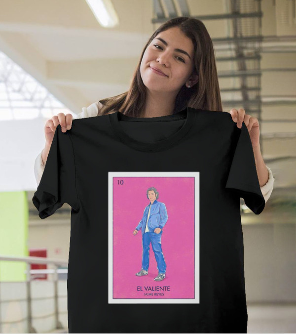 El Valiente Jaime Reyes Pink Lotería Card Style Number 10 T-Shirt