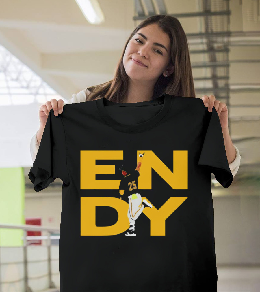 Pirates Endy Rodriguez 25 Celebration Run T-Shirt