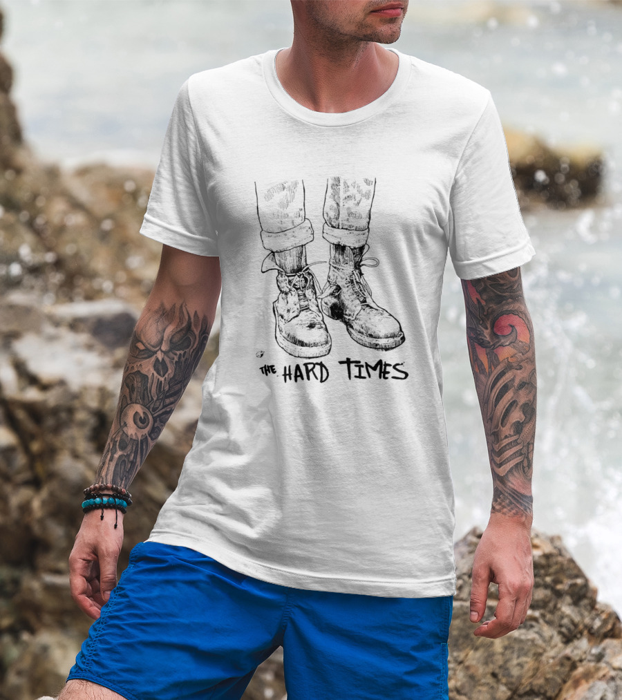 The Hard Times Boots Artwork By Dave Kloc T-Shirt