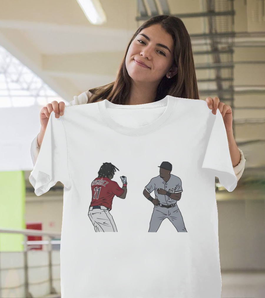 Jose Ramirez Versus Tim Anderson Baseball Confrontation Vintage Look T-Shirt