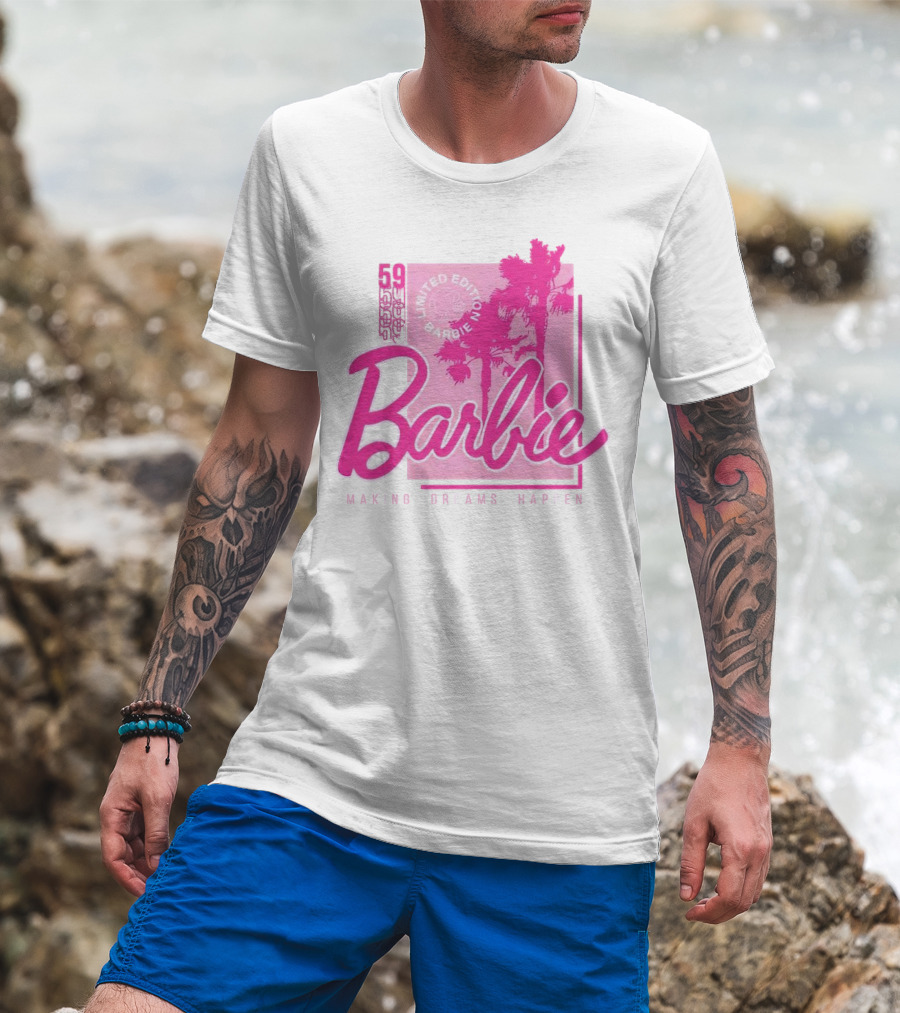 Barbie 59 Making Dreams Happen Palm Trees T-Shirt