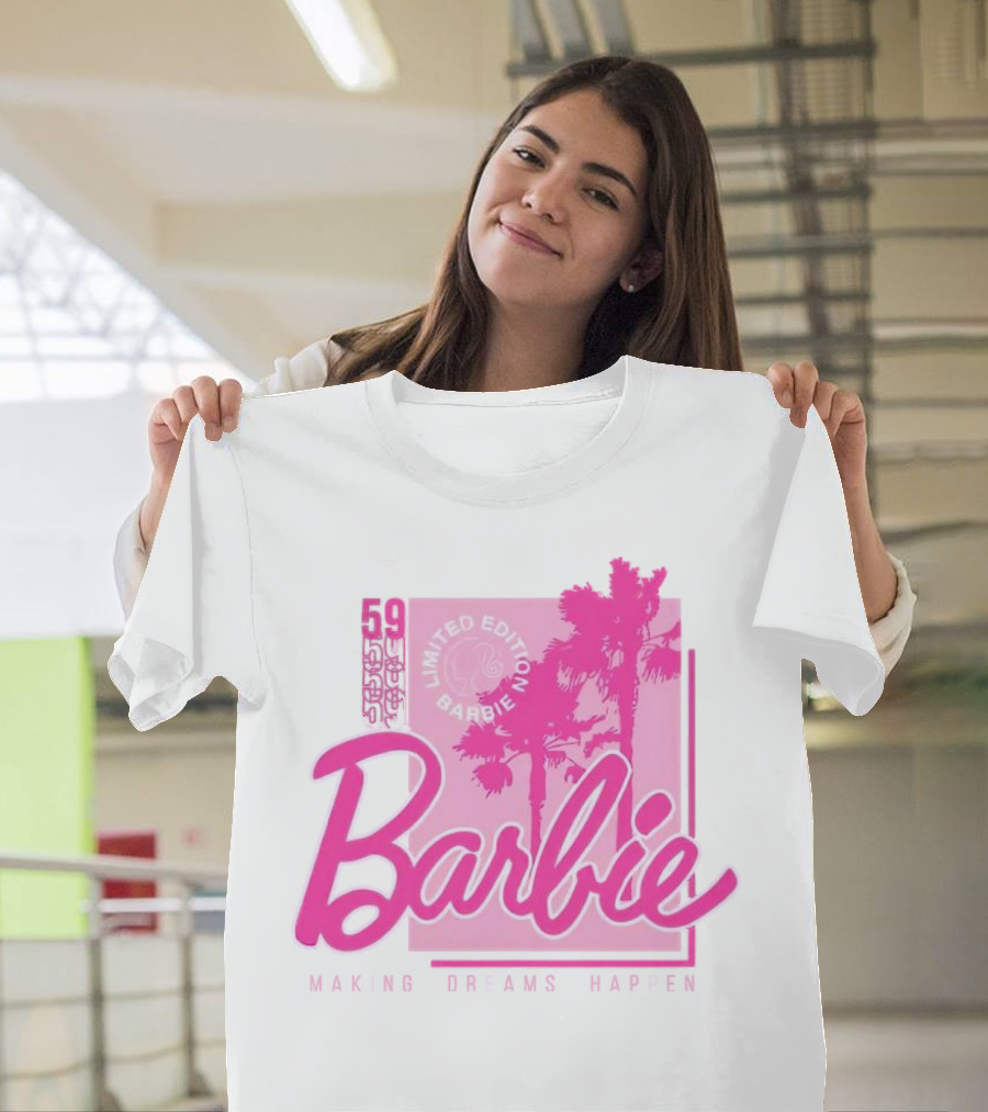 Barbie 59 Making Dreams Happen Palm Trees T-Shirt