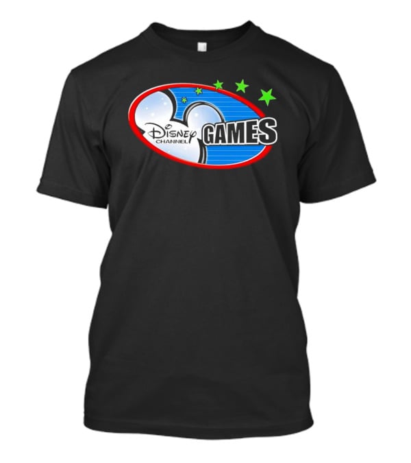 Disney Channel Games Logo With Stars And Iconic Symbols T-Shirt