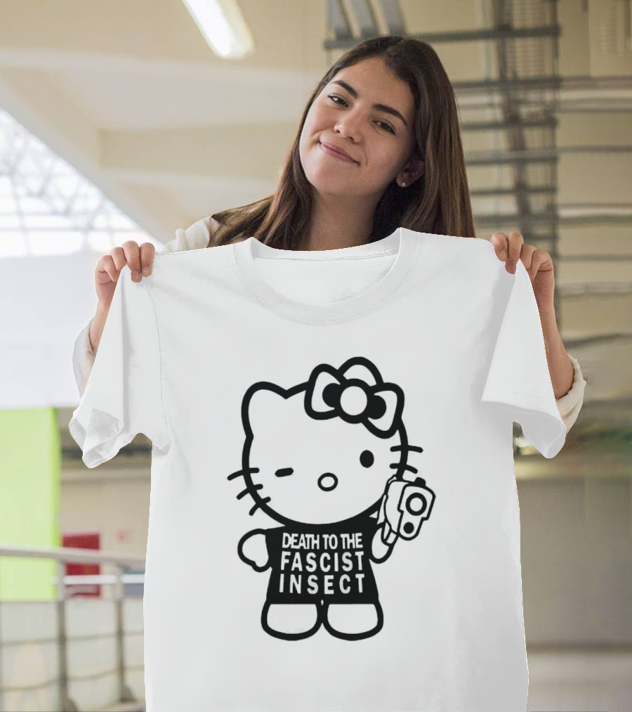 Hello Kitty Death to the Fascist Insect T-Shirt