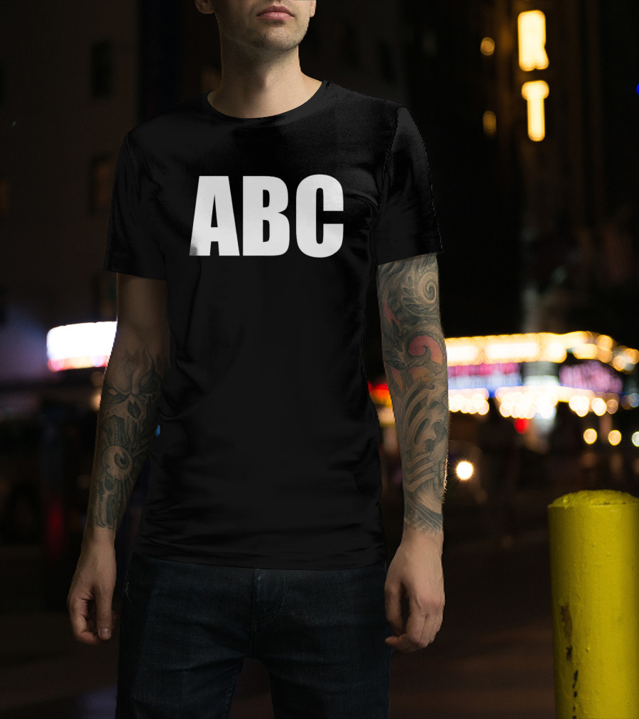 Chris Bey Wrestling ABC Bold Letters T-Shirt
