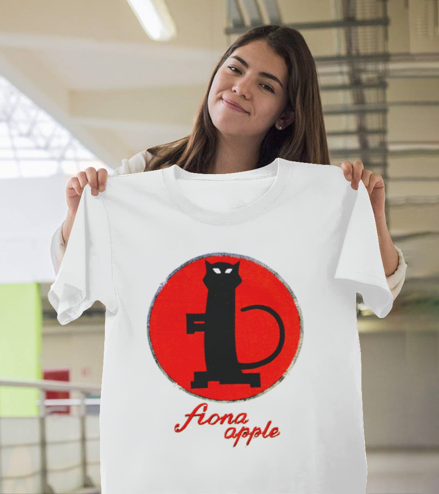 Fiona Apple Black Cat Red Circle Bootleg T-Shirt