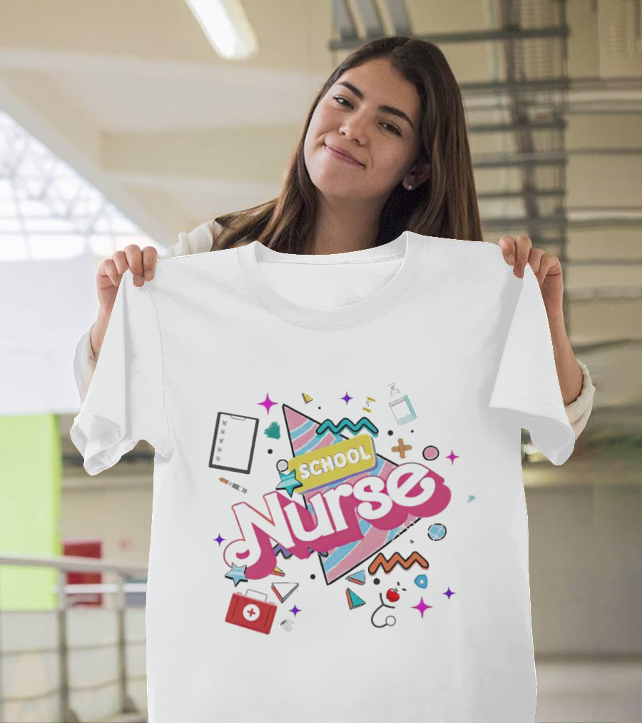 Barbie School Nurse Retro Fun Elements T-Shirt