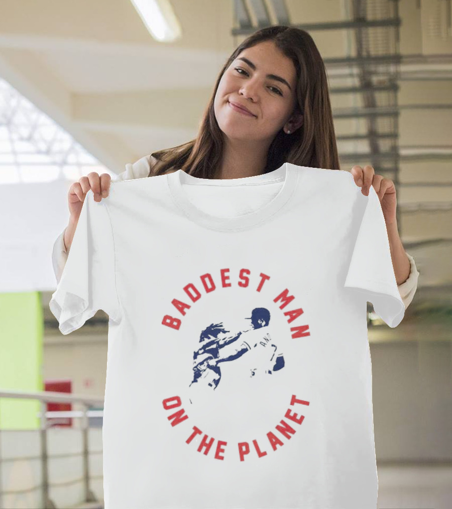 Baddest Man on the Planet Jose Ramirez Baseball Punch T-Shirt