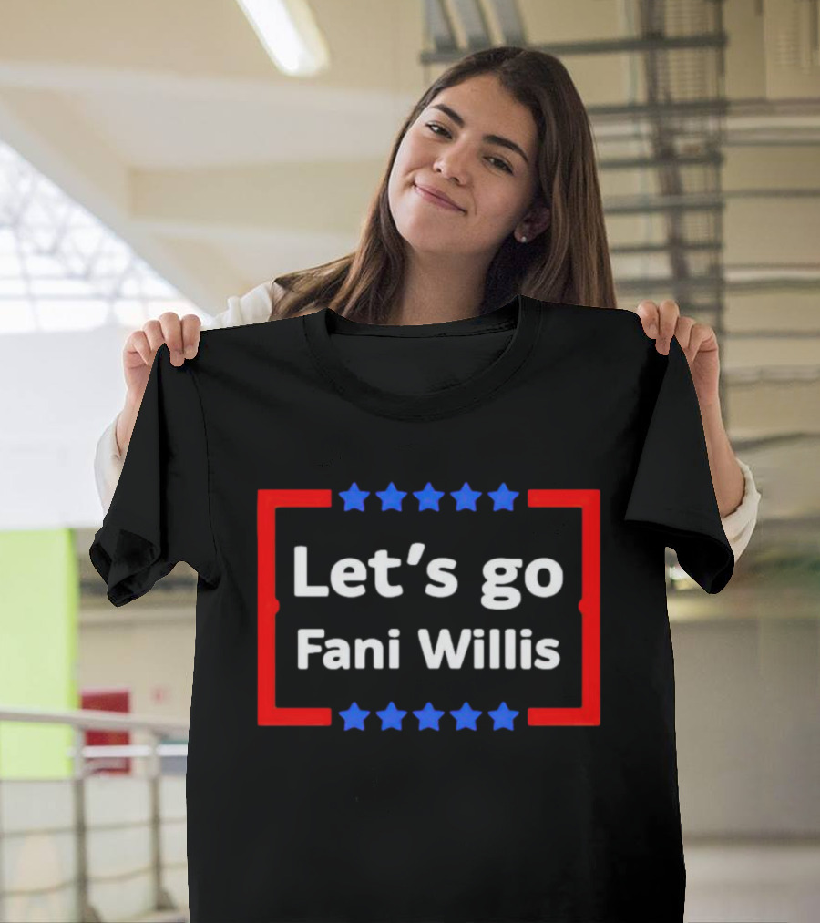 Let's Go Fani Willis Red and Blue Stars T-Shirt