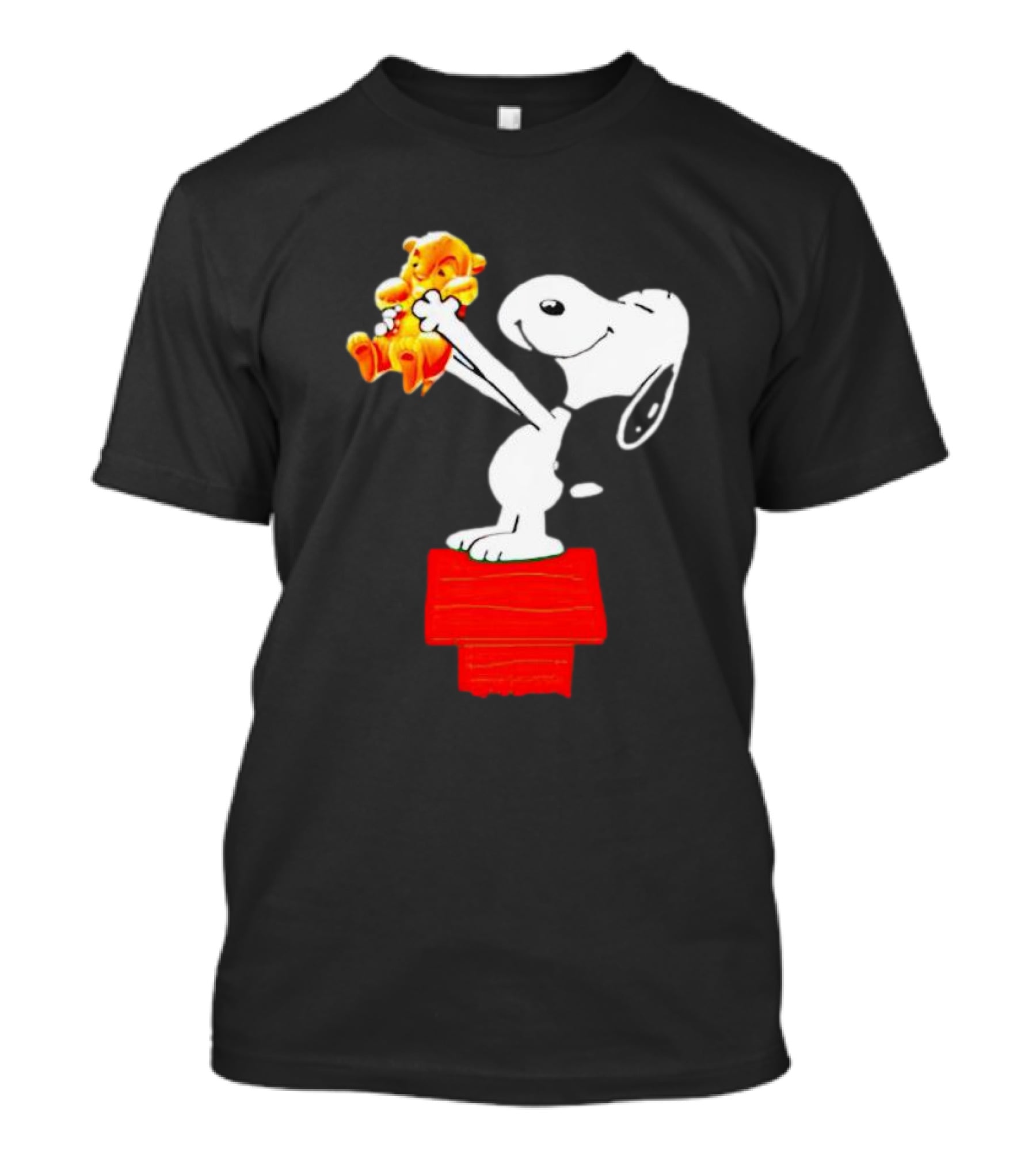 Snoopy Holding Simba From Lion King Scene T-Shirt