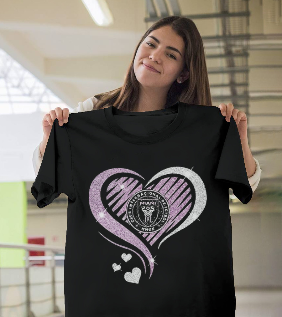 Inter Miami Club Internacional De Futbol Heart MMXX T-Shirt