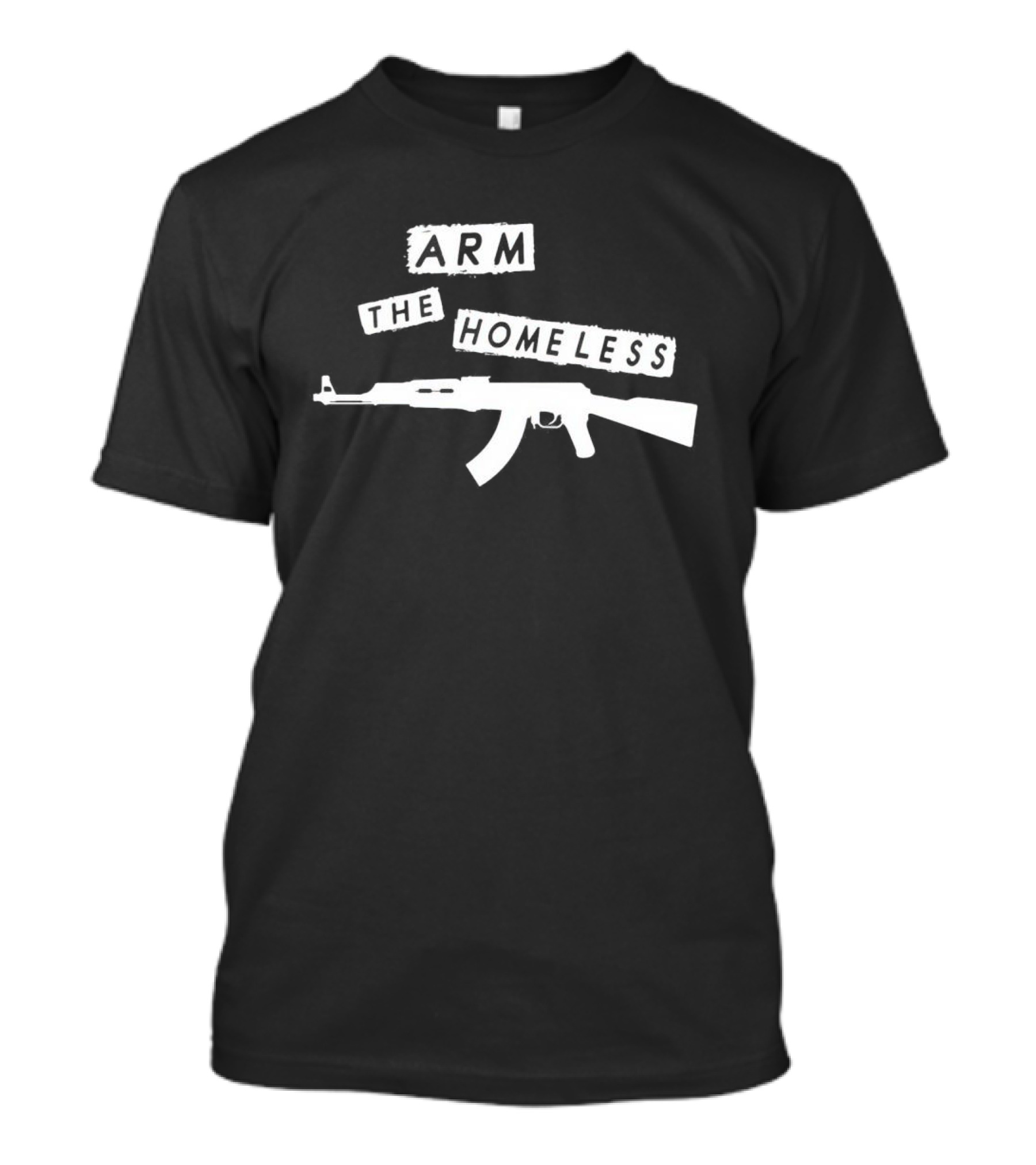 Leon Trotsky Arm The Homeless AK-47 T-Shirt