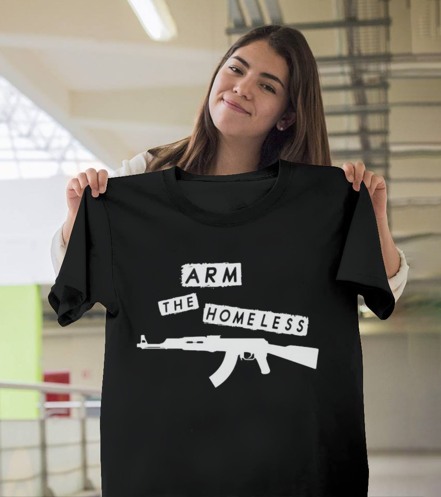 Leon Trotsky Arm The Homeless AK-47 T-Shirt