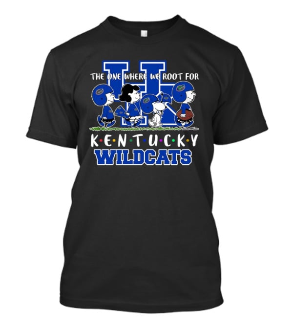 The One Where We Root For Kentucky Wildcats Peanuts Characters T-Shirt
