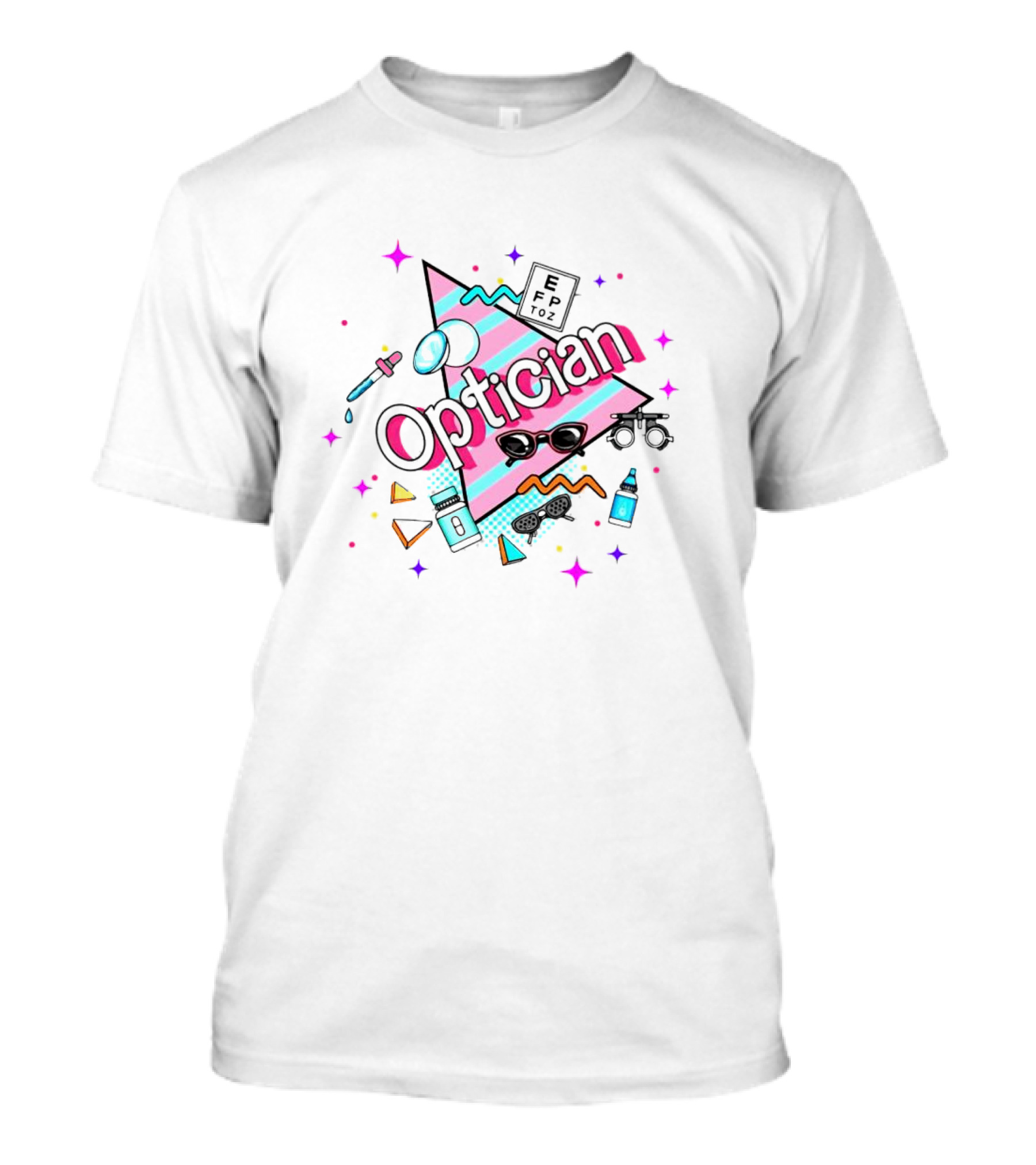 Barbie Optician Retro Glasses And Eye Chart T-Shirt