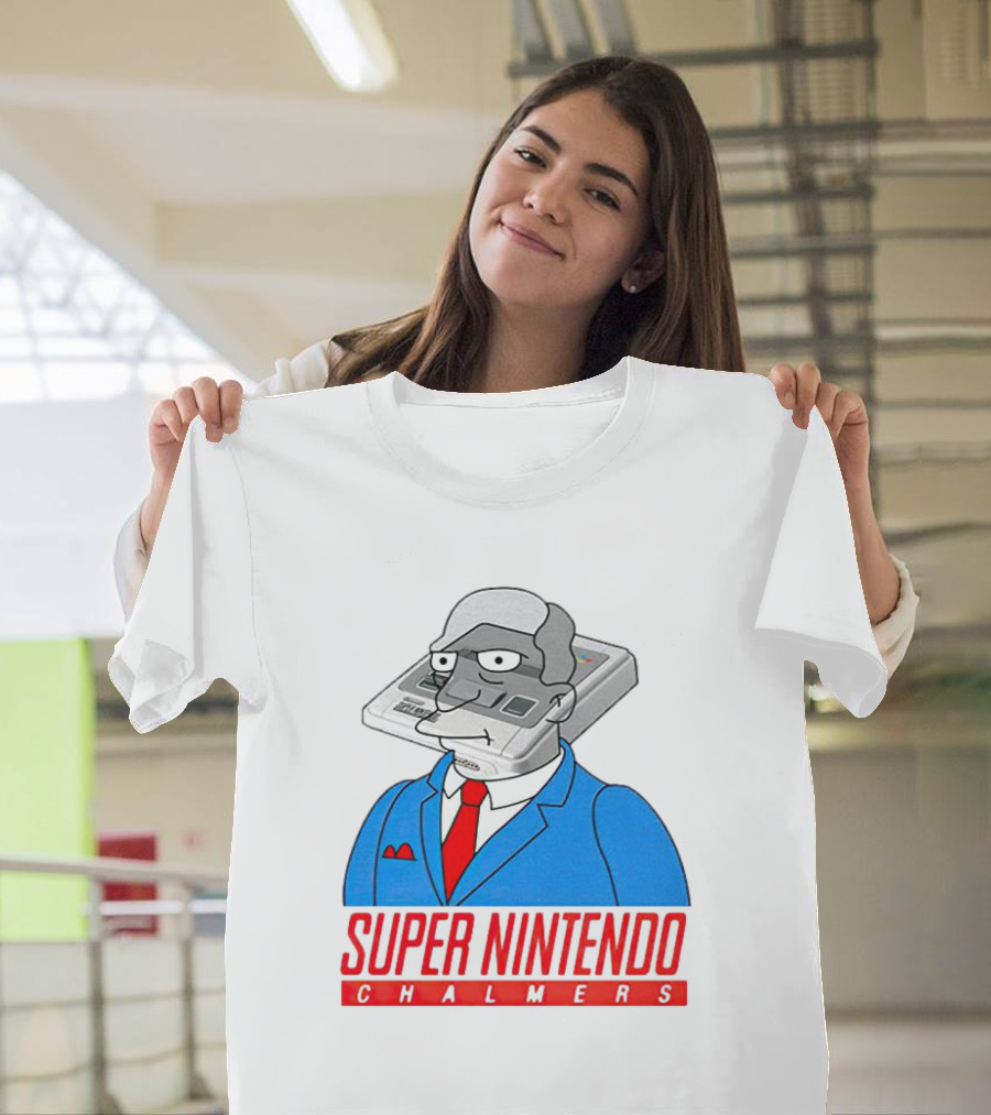 Bart Simpson Super Nintendo Chalmers Iconic Mashup T-Shirt