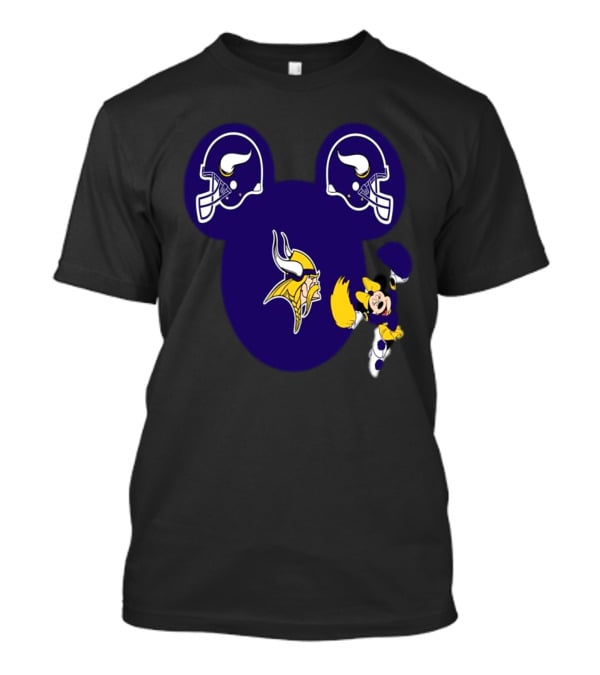 Minnesota Vikings Mickey Mouse Helmets T-Shirt