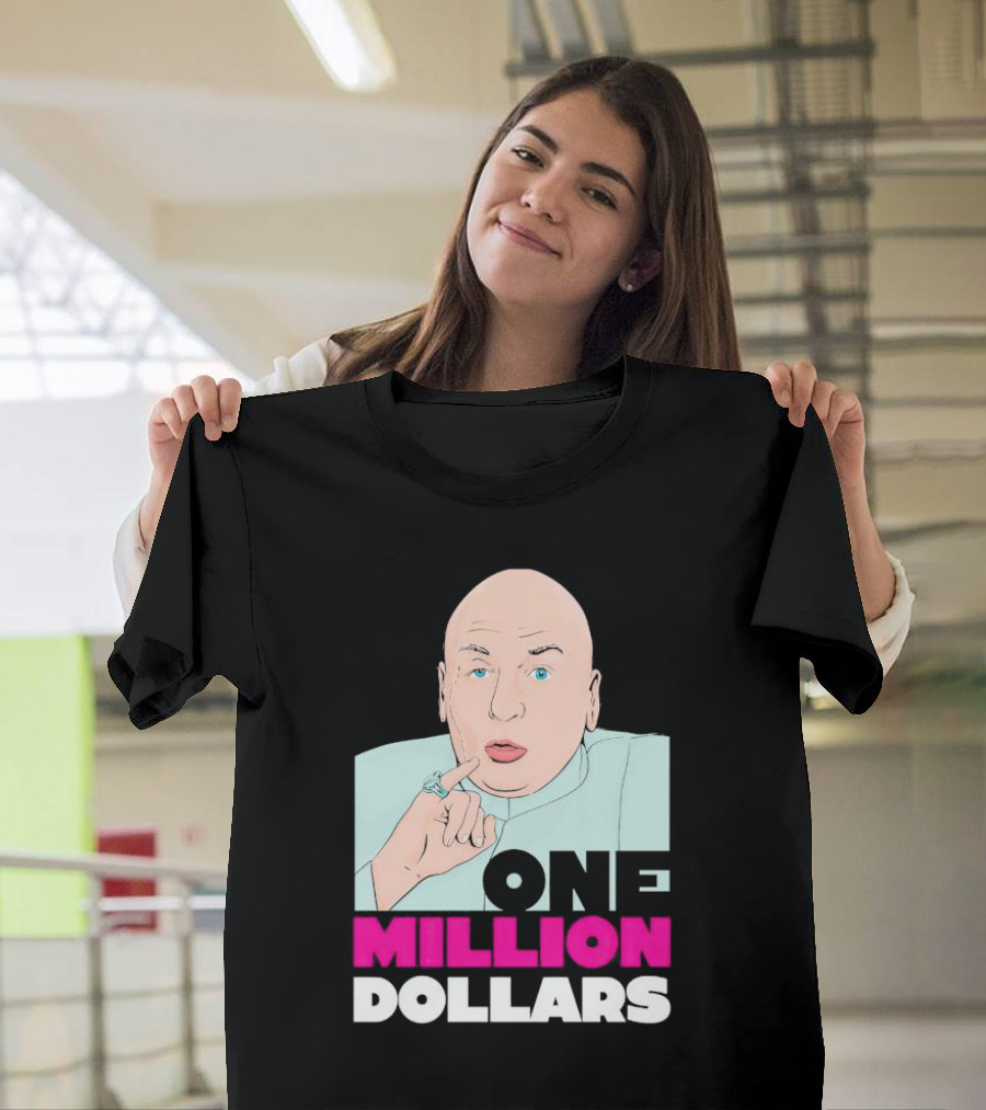 Austin Powers One Million Dollars Dr. Evil Finger Gesture T-Shirt