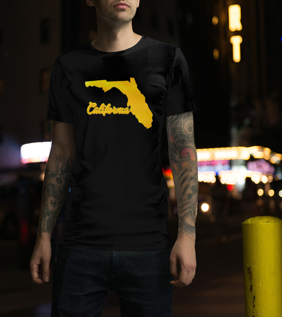 California Florida Map Playful Twist T-Shirt