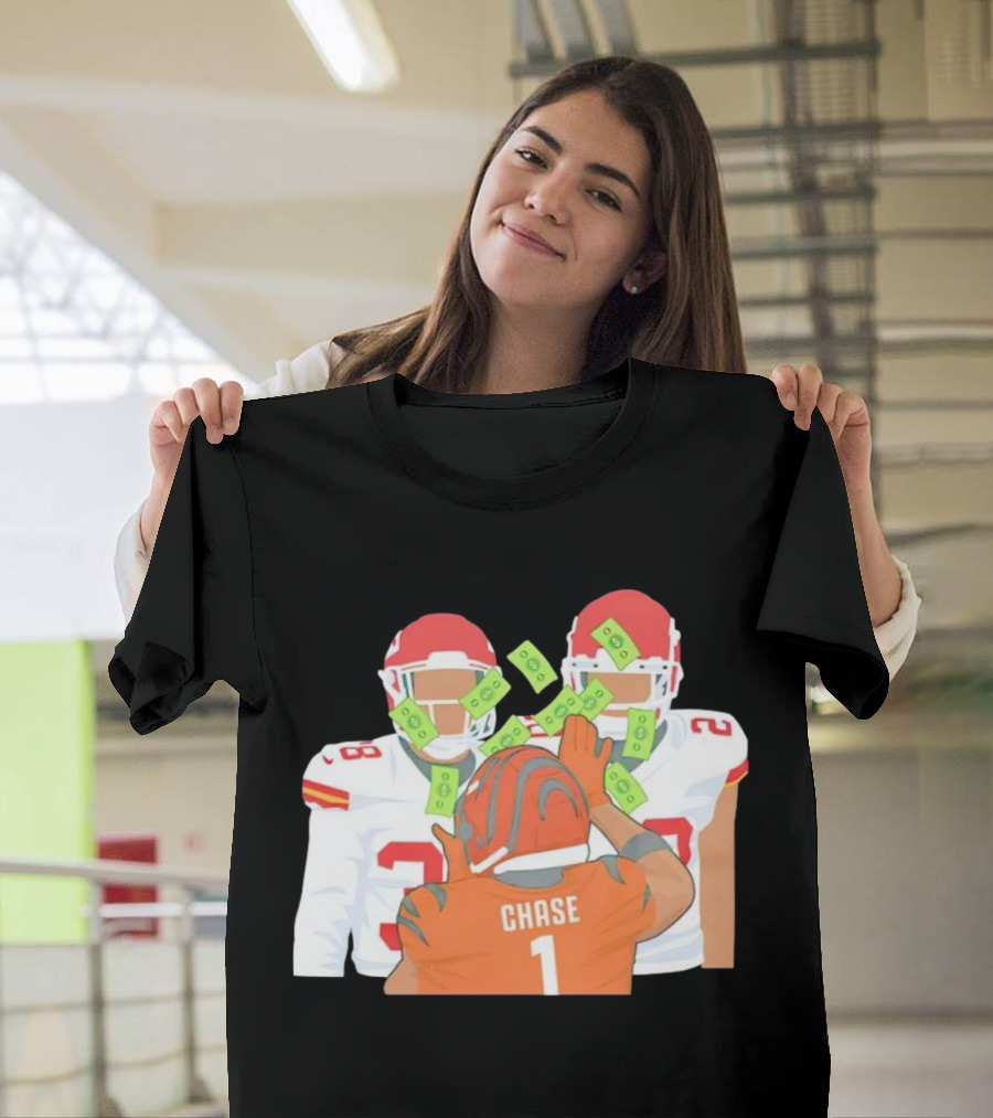 Chase Ja’marr Money Chiefs Bengals Football Showdown T-Shirt