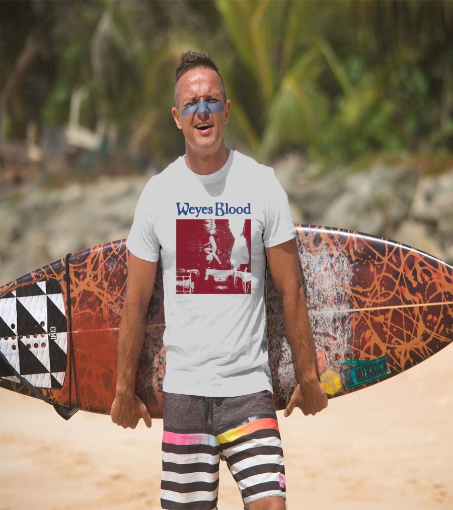 Weyes Blood Titanic Rising Red Silhouette Album T-Shirt