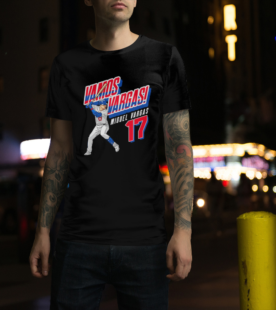 Vamos Vargas Miguel Vargas #17 Baseball Player Iconic T-Shirt