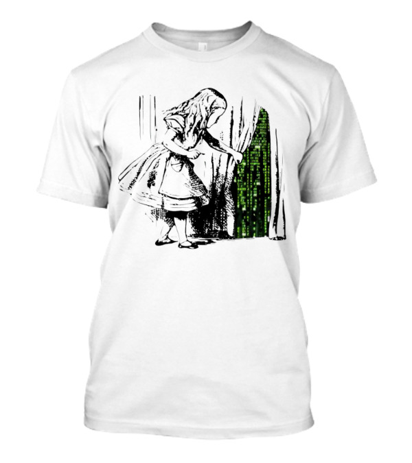 The Matrix New World Alice Reveals Binary Code Wonderland T-Shirt